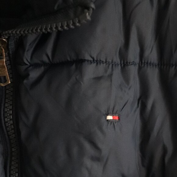 Tommy Hilfiger Mens Blue Sz L Quilted Full Zip Outdoor Puffer Jacket Coat - Picture 6 of 16